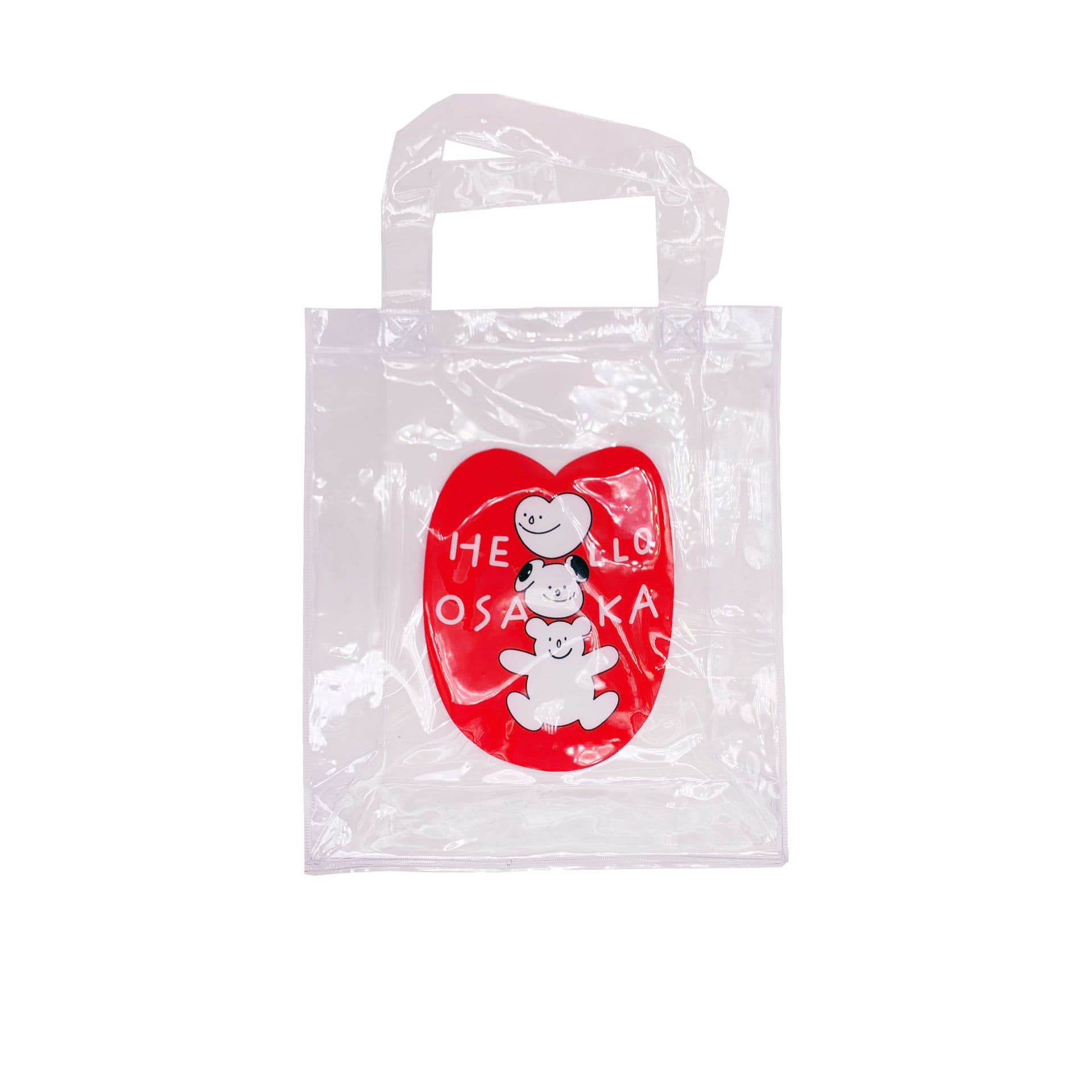 Ins Charlie Transparent Shoulder Bag, Korean Cartoon PVC Internet-Famous Same Style Jelly Beach Tote Shopping Bag for Women