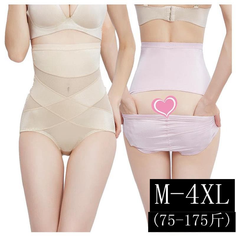 High-Waist Tummy Control Postpartum Shapewear, Firm Belly, Lift Butt, Back-Open Slimming Panties, Plus Size Women's Underwear