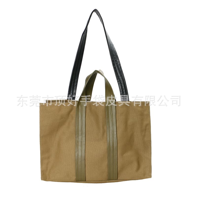 Vintage Artistic Canvas Shoulder Bag Eco-friendly Waterproof Canvas Shopping Bag Portable Canvas Crossbody Bag
