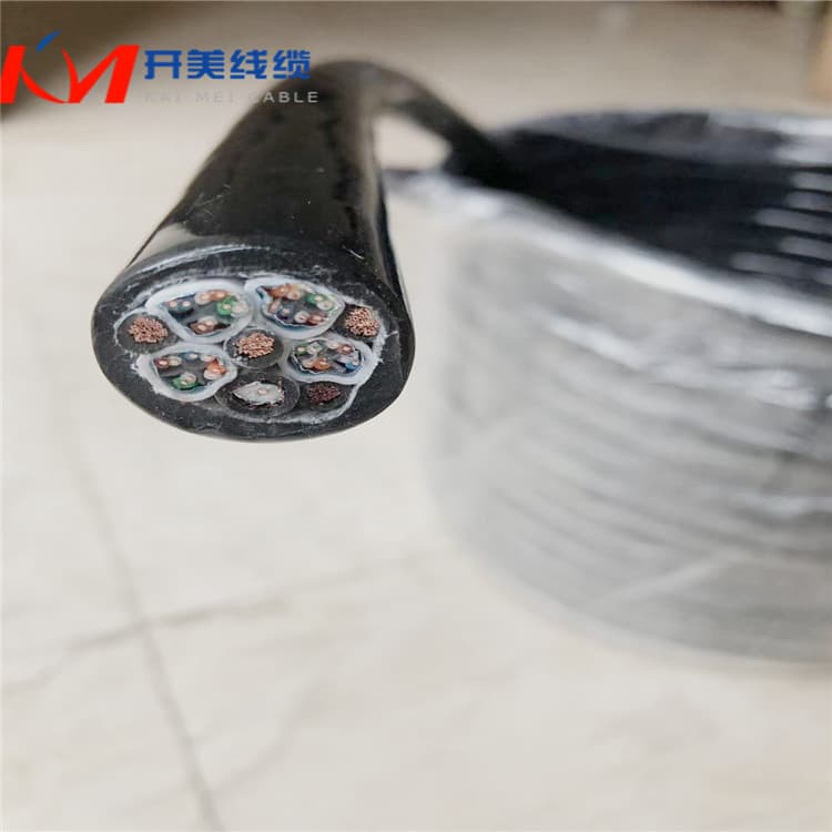 Stage Lighting Control Cable Power and Signal Network Cable Combination, Extra Large Coil Retractable Spring Cable