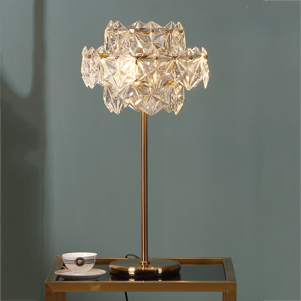 Modern Light Luxury Floor Lamp for Living Room, Bedroom, Bedside, Study – Creative, Stylish Crystal Design for Export