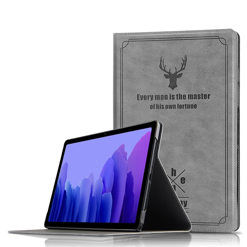 For Samsung Tab A7 2020 SM-T500 flat protective case T505 leather case 10.4 inch bracket shell