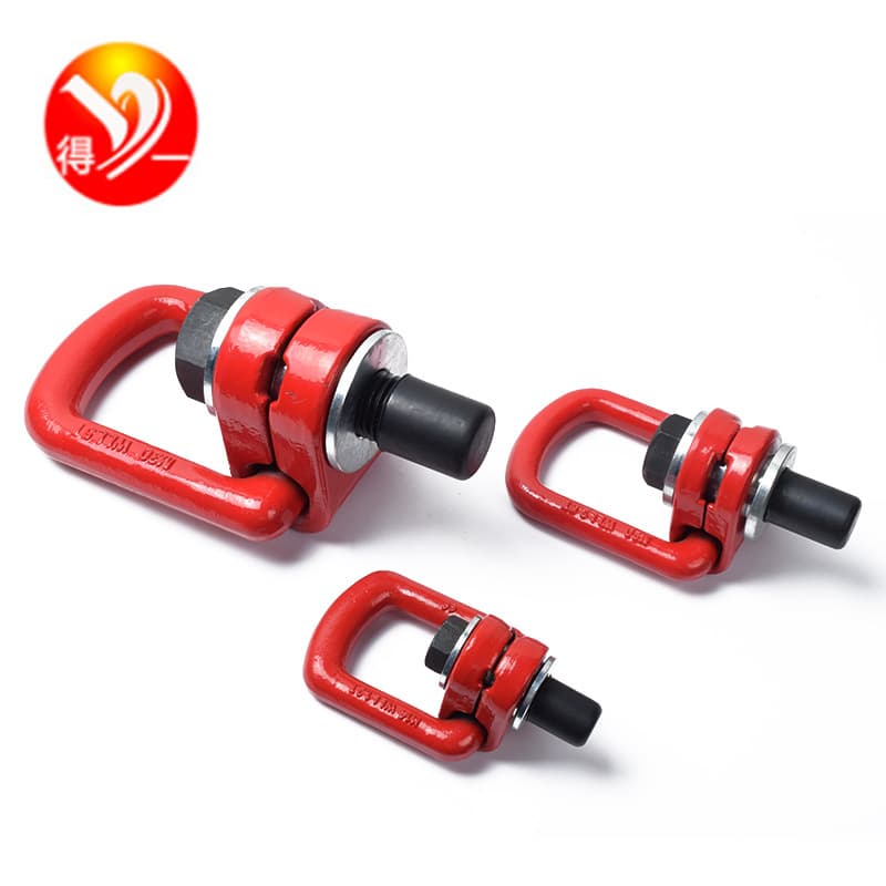 Manufacturer Wholesale Swivel Eye Bolt Screw Mold Lifting Eye Screw G80 Grade Tie Ring 360-Degree Universal Swivel Ring