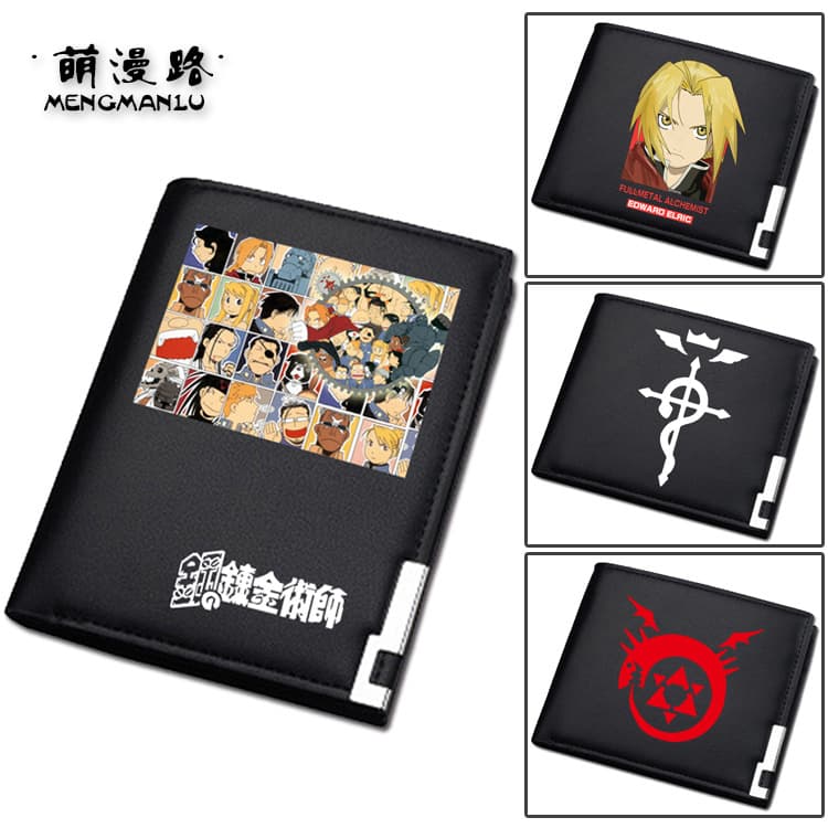 Fullmetal Alchemist Wallet Anime Merch Edward Short Wallet Unisex Birthday Gift Anime Wallet Billfold