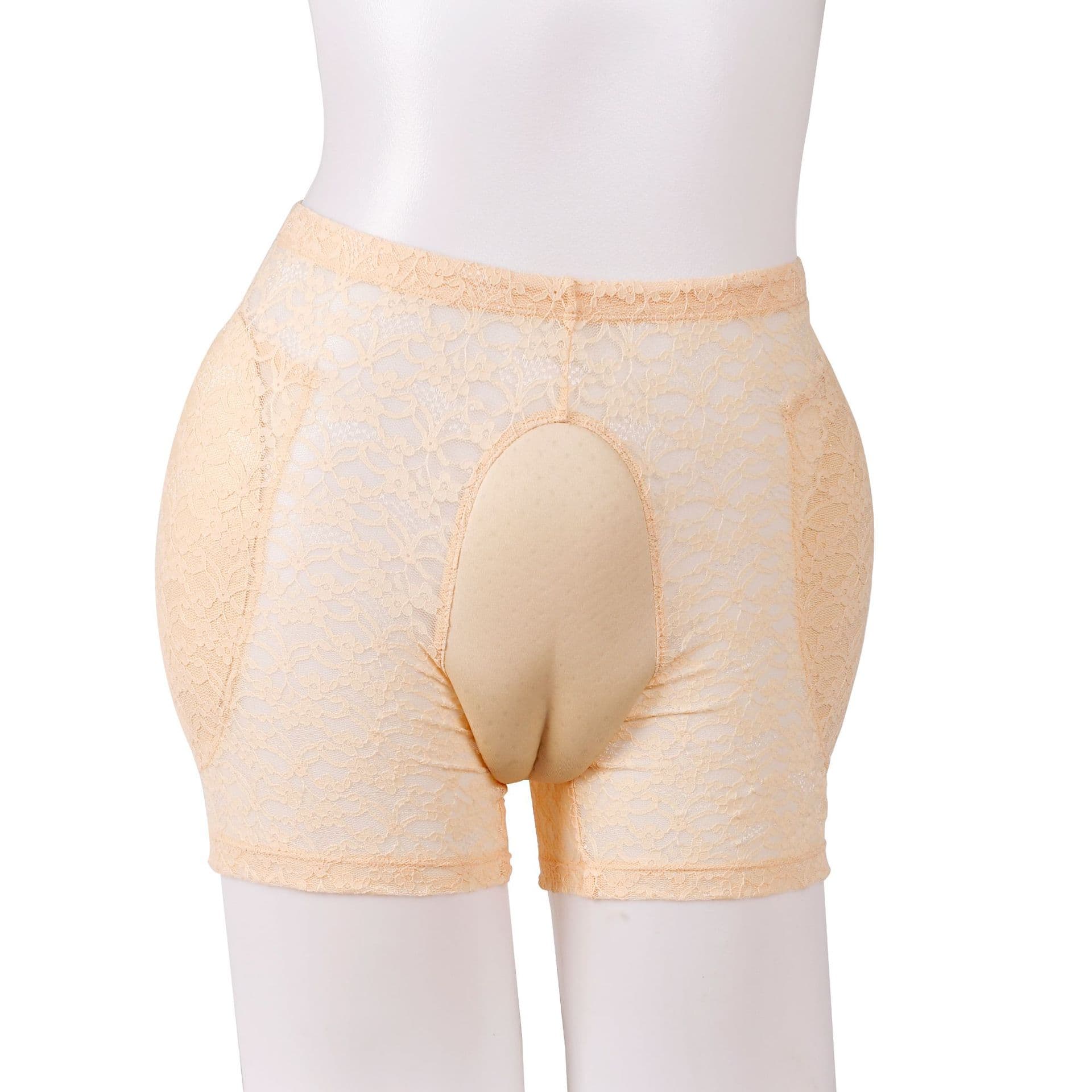 Mandano Men's Underwear Hidden Underwear Pants Full Hip Full Hip Underwear Men Dress Up Women's Full Lace Pants