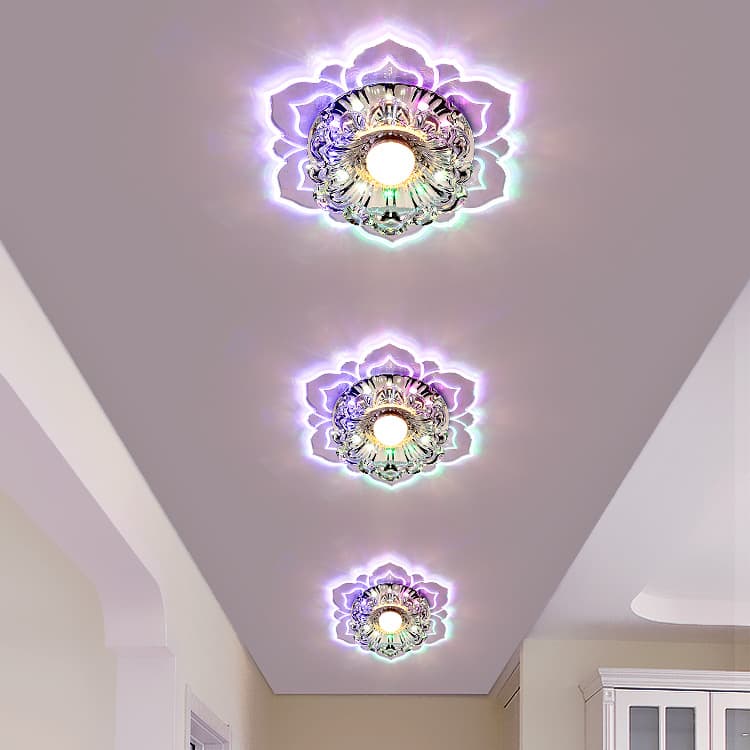 LED Corridor Lights, Passageway Crystal Entryway Ceiling Spotlights, High-Brightness Energy-Saving Home Entrance Balcony Lights
