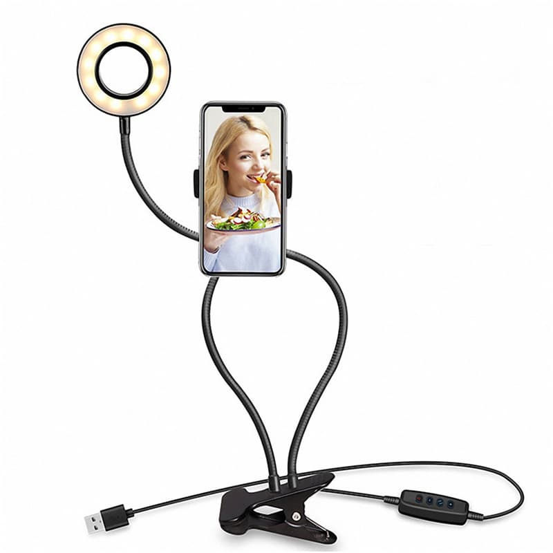 LED Live Streaming Fill Light Stand, Beauty Selfie Live Streamer Photography Watching TV Series Fill Light Stand Factory Direct Sales