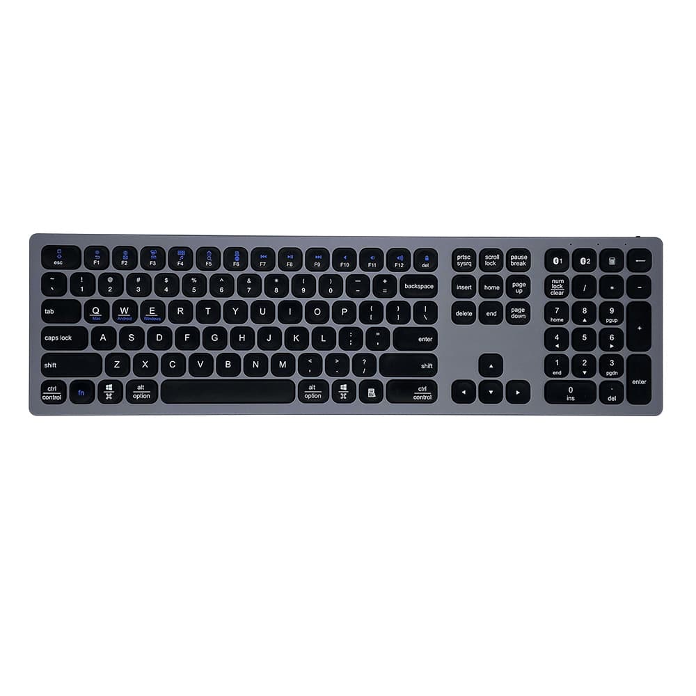 Bluetooth Keyboard Dual-Pass Thin Aluminum Alloy Keyboard Home Office Keyboard 2020 New TYPE-C Keyboard Factory