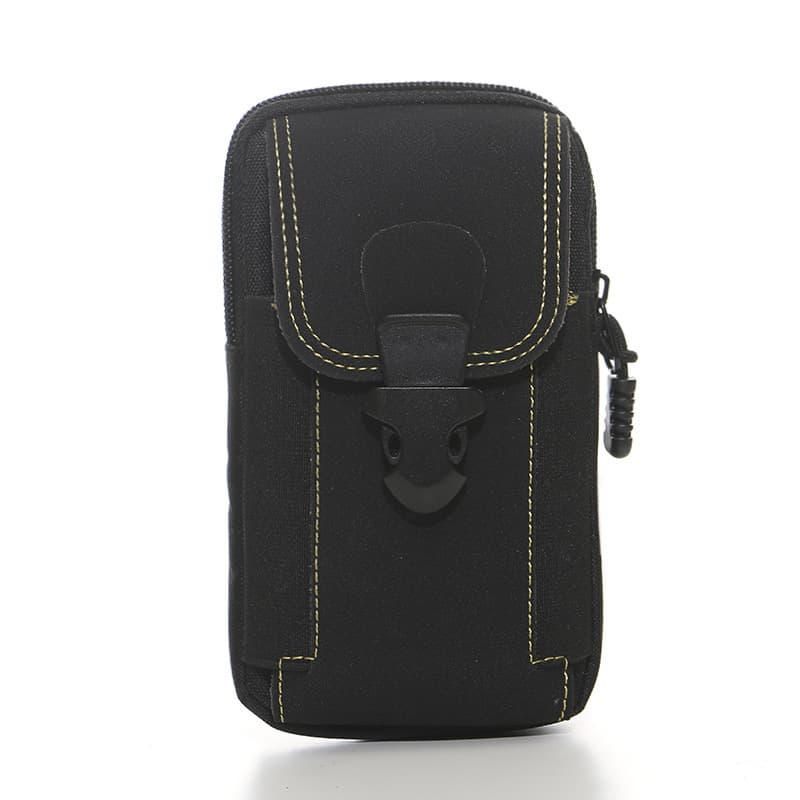 Korean version of the new men's mobile phone waist bag solid color coin card bag multi-functional small sports bag manufacturer wholesale
