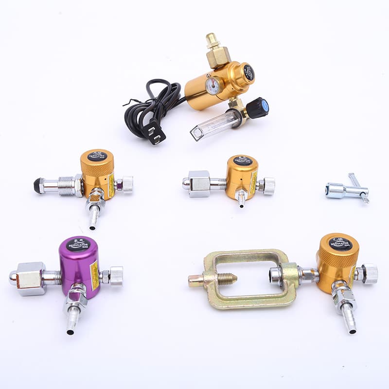 Hanjian Shockproof Oxygen Gauge Cylinder Pressure Reducer Argon Gauge CO2 Gauge Mini Gauge Gas Meter Acetylene Gauge Piston Valve