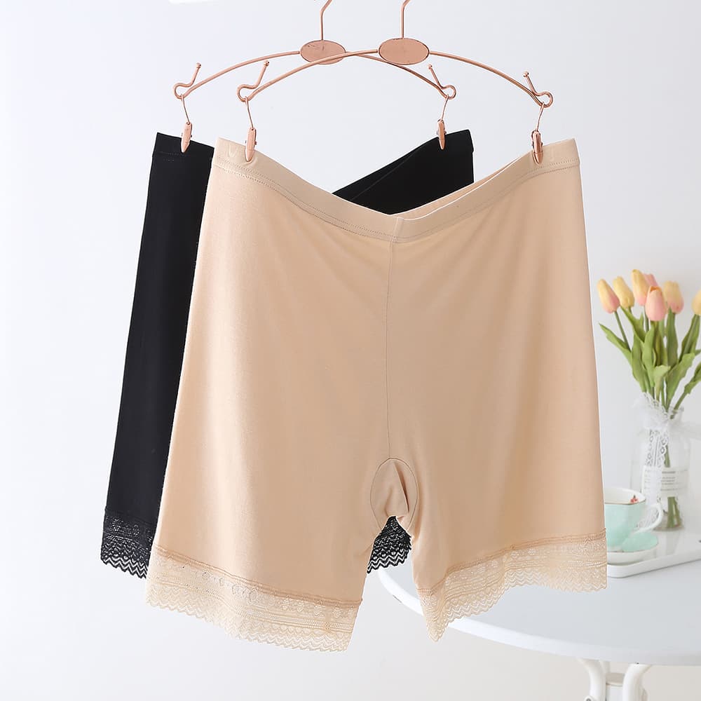 Leggings summer anti-light plus fat plus modal lace new women's boxer underwear lace safety pants women