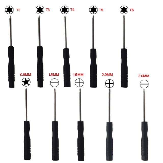 2.0mm Cross Slotted Screwdriver 1.5t2t3t4t5t6 Hexagon Screwdriver 0.8 Star Disassembly Toy Driver