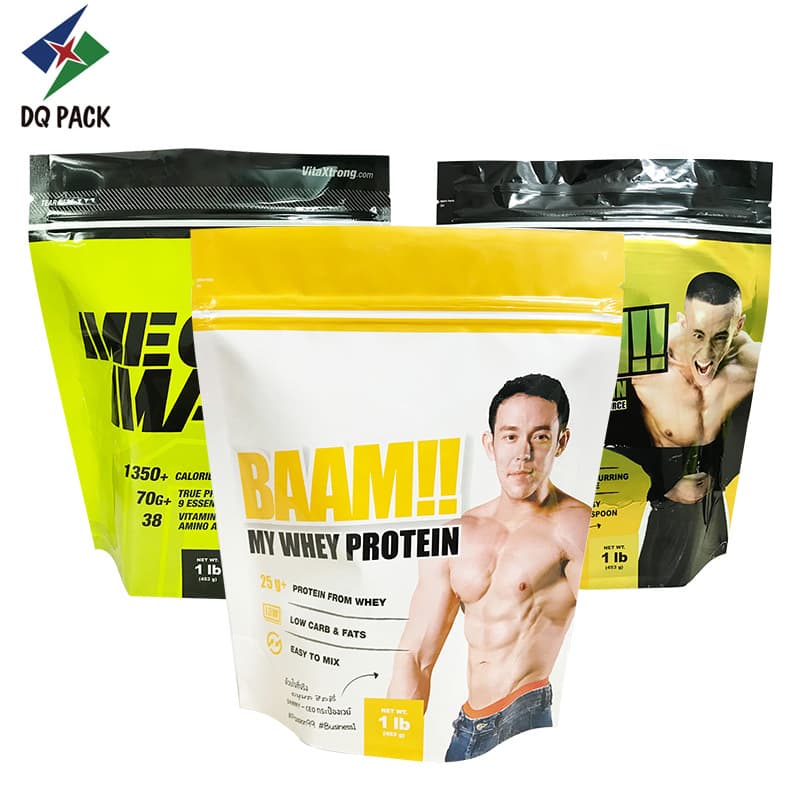 Protein powder self-standing zipper bag universal self-sealing packaging bag food packaging bag plastic food bag self-standing packaging bag