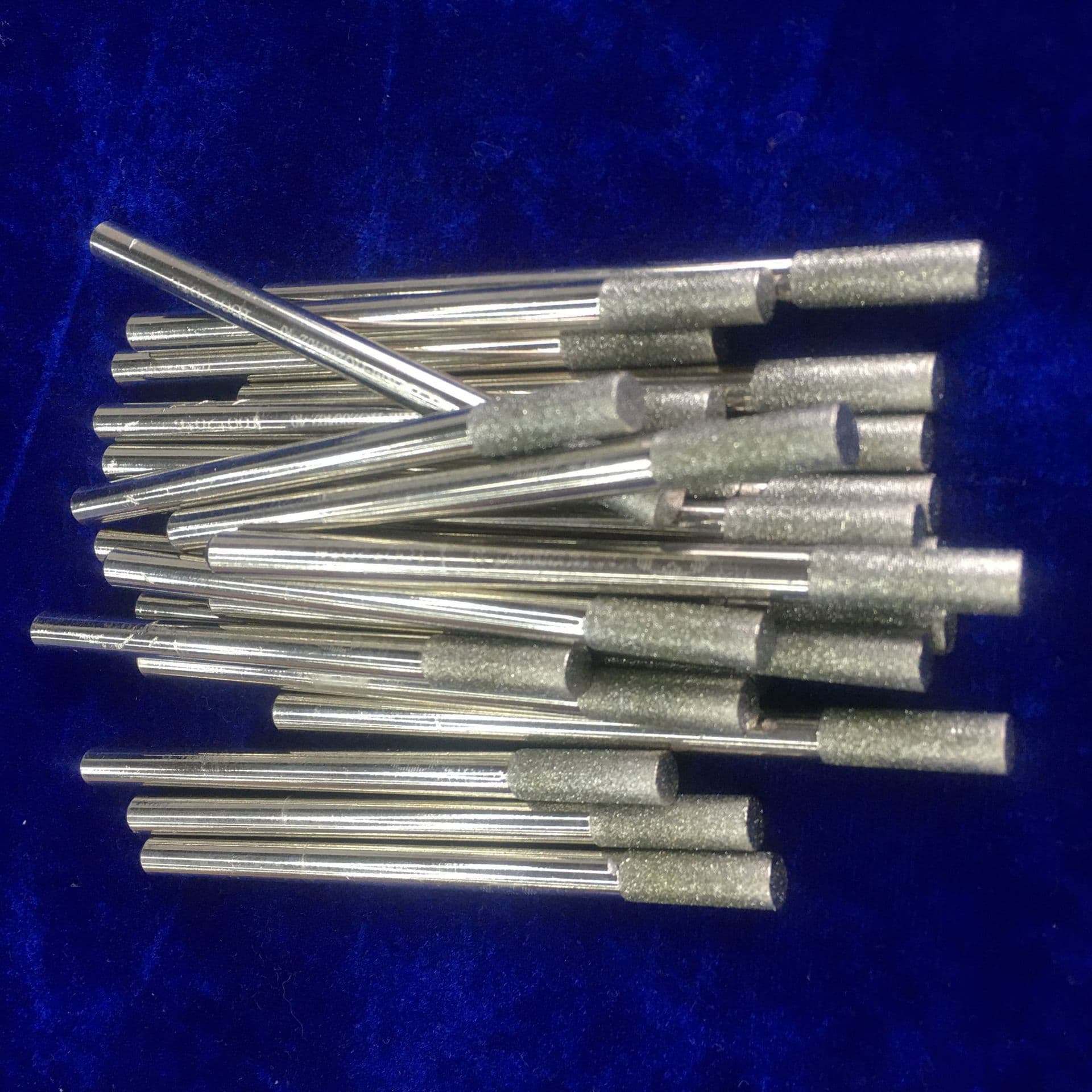 Kemei Electroplated Diamond Grinding Head for Polishing Jade, Jadeite, Glass, Cylindrical Diamond Grinding Rod for Deburring