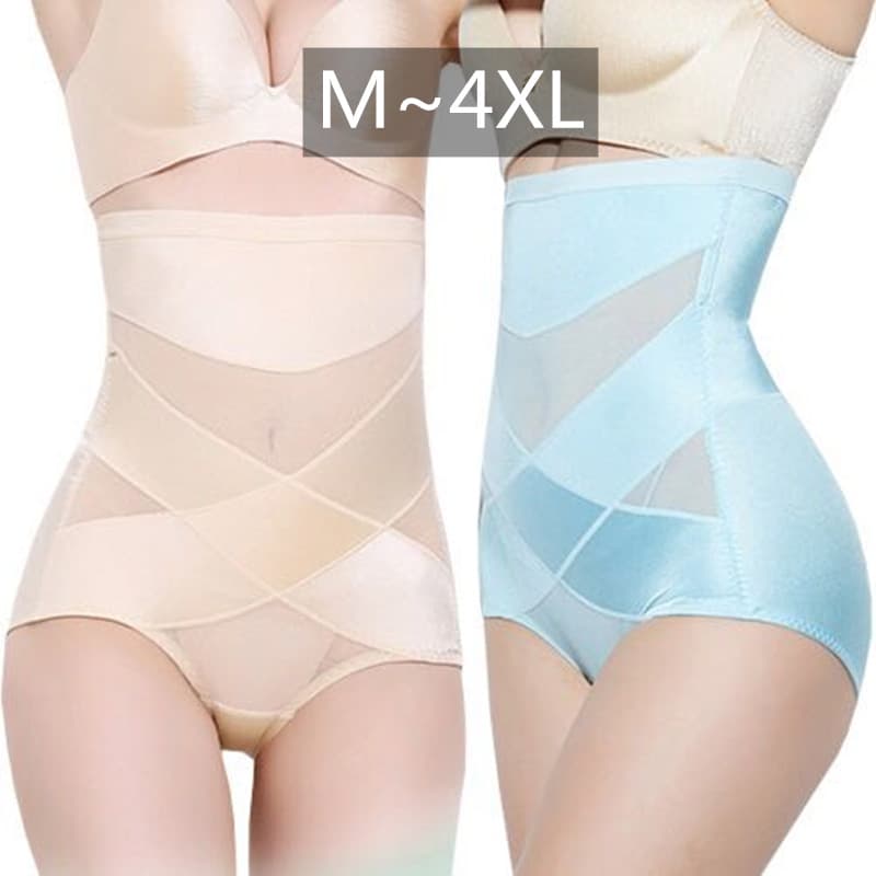 High-Waist Shapewear Panties Postpartum Tummy Control Butt Lifting Slimming Waist Shaper Body Shaping Plus Size Women's Underwear