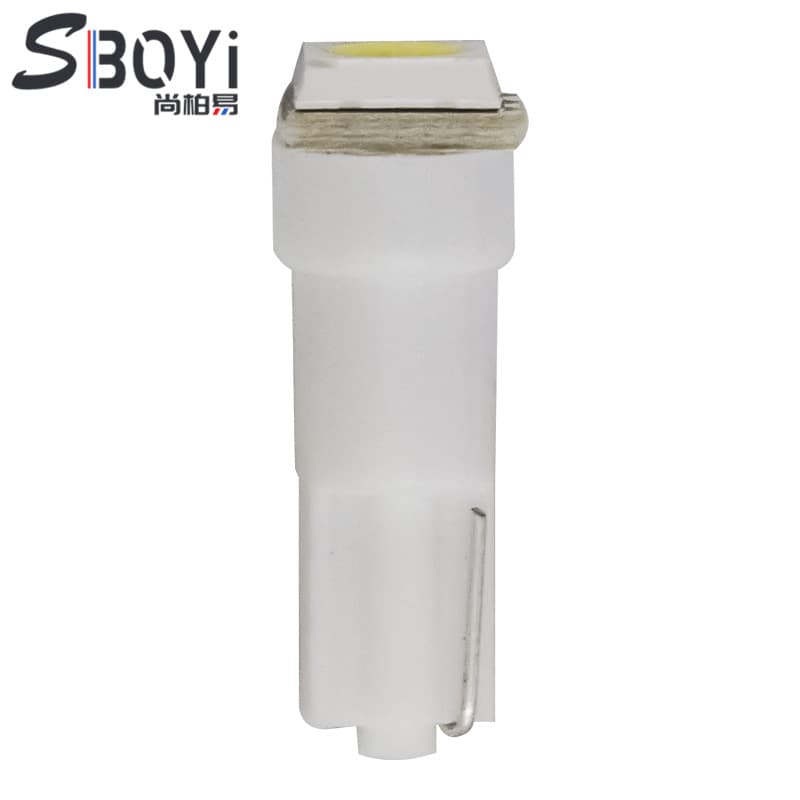 Factory direct sales car LED instrument light T5 5050 1SMD LED indicator light T5 instrument light 12V