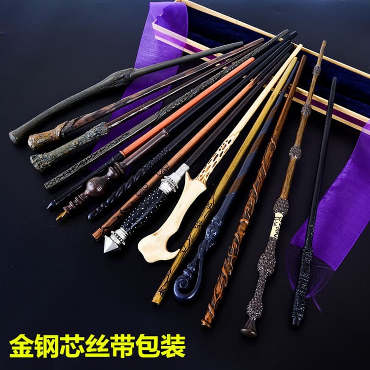 Factory Direct Harry Potter Wand Metal Core Version Hermione Ron Magic Wand Harry Potter