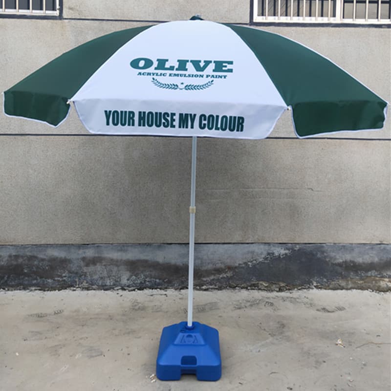 Beach Umbrella Outdoor Sunshade Large Umbrella Custom Printed Logo Umbrella Market Stall Large Round Umbrella
