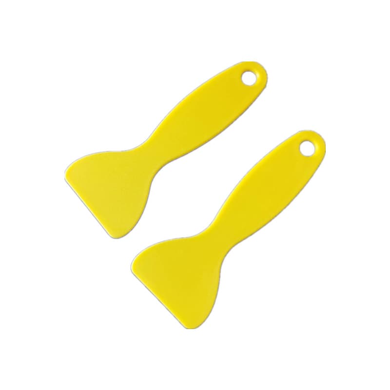 Car film squeegee phone screen protector tool yellow plastic scraper wall repair paste gourd-shaped plastic scraper
