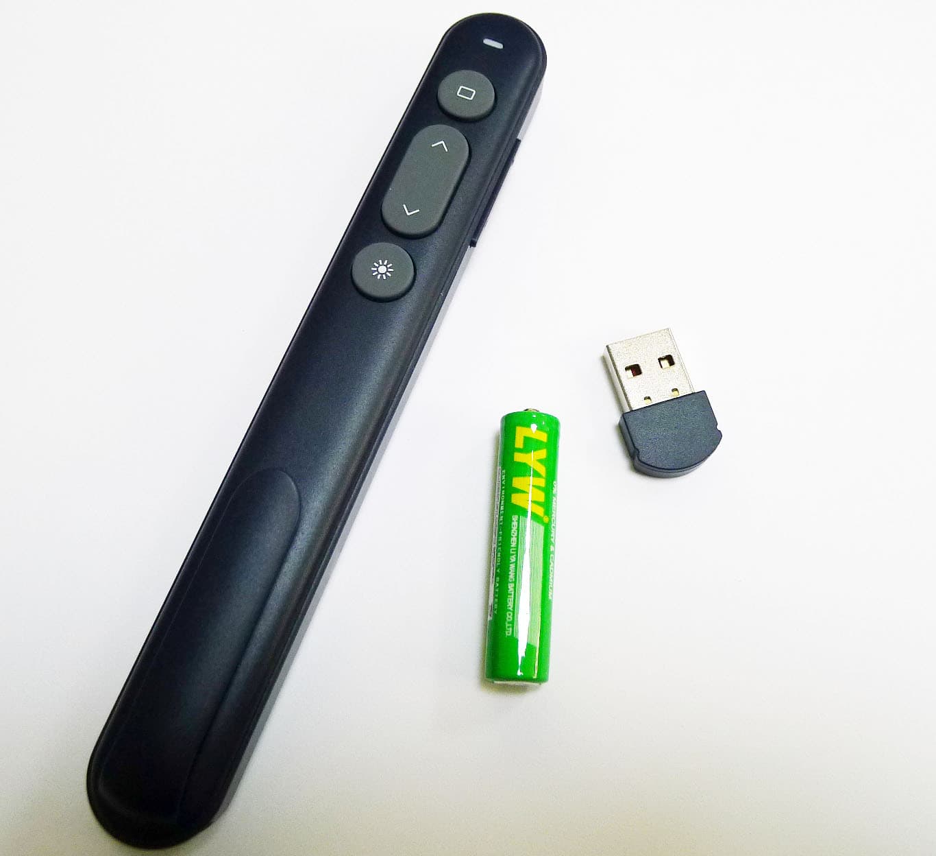 Wireless PPT page-turner remote pen, office teaching pointer presenter, all-in-one laser presentation pen, laser pointer