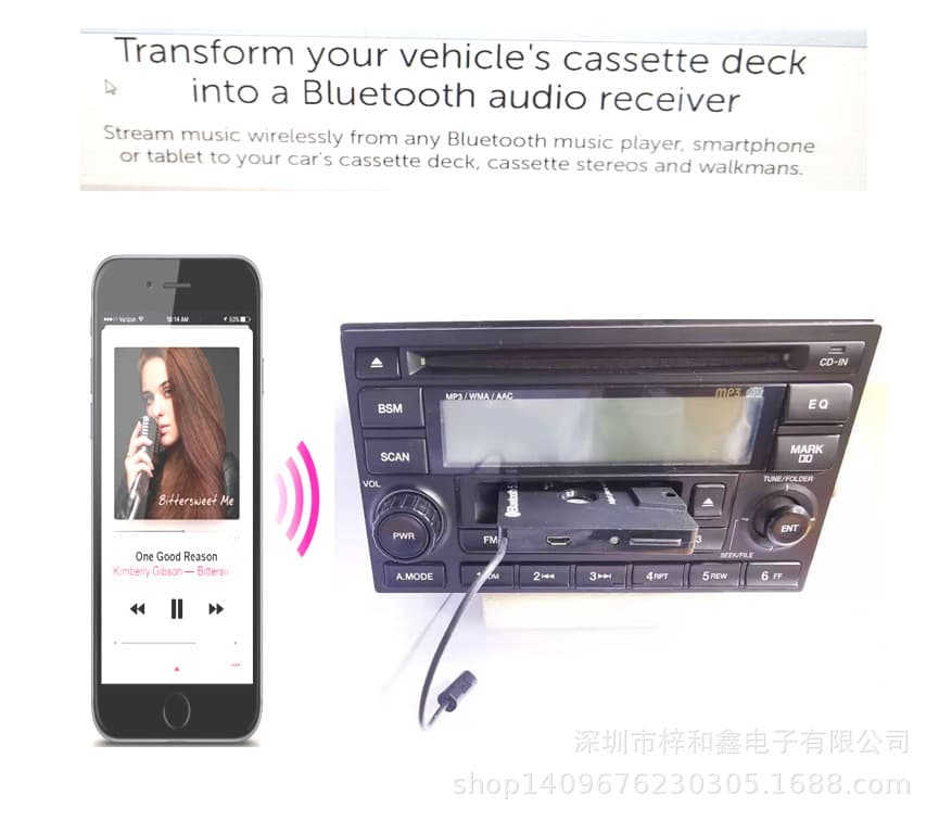 Car Bluetooth cassette player