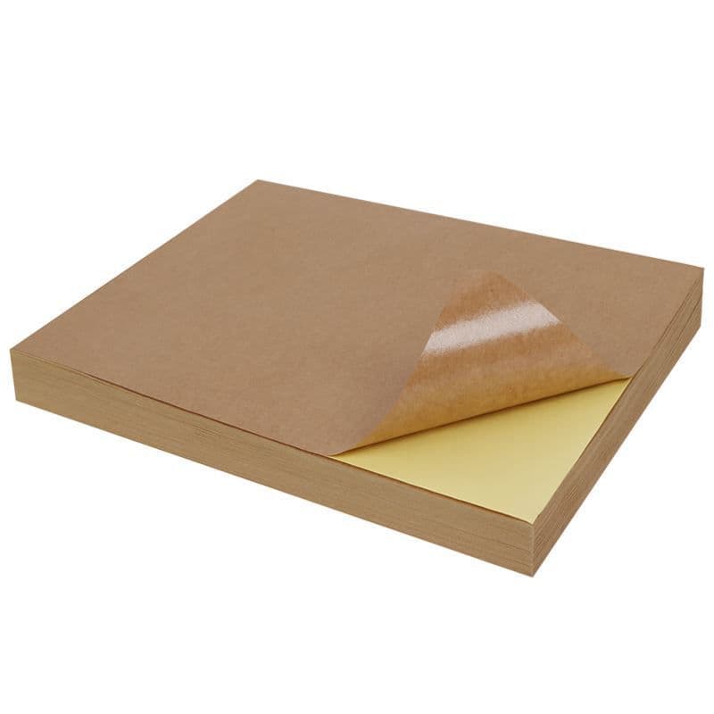 Book cover inkjet brown letter paper printing and binding paper carton label paper adhesive kraft paper self-adhesive a4