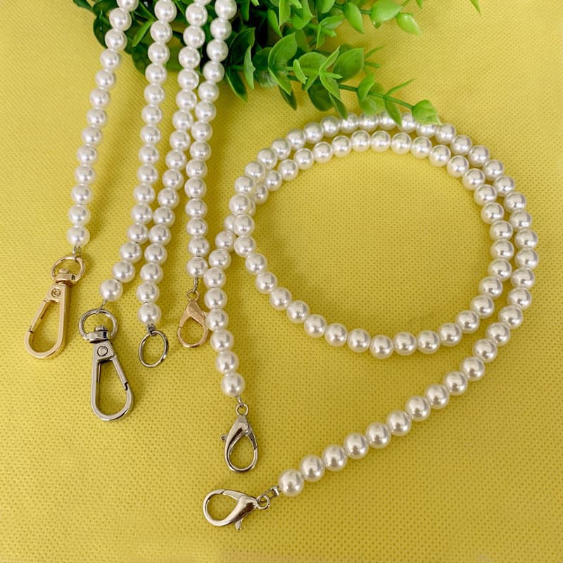 Pearl Chain Strap Bag Accessories Crossbody Bead Chain Mobile Phone Case Handheld Hanfu Bag Pearl