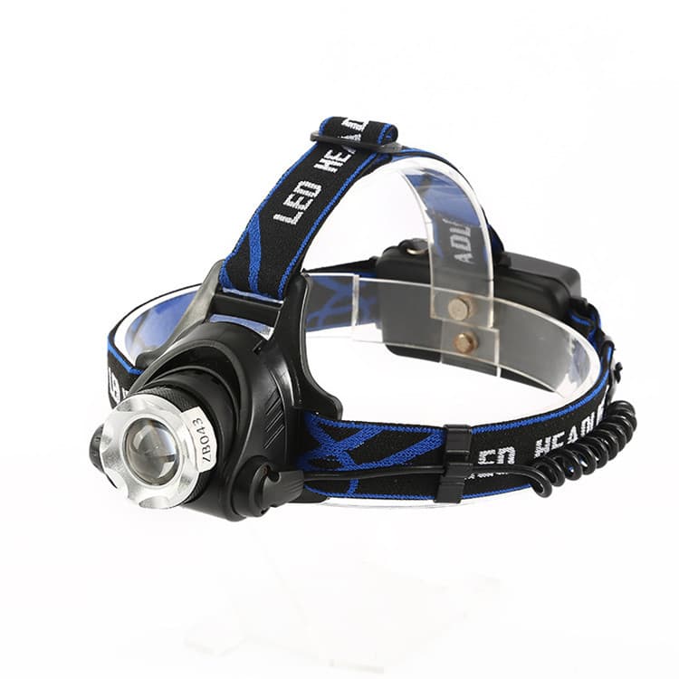 Outdoor LED High-Power Headlamp, Zoomable Aluminum Alloy Head-Mounted Long-Range Searchlight, Camping Fishing Light