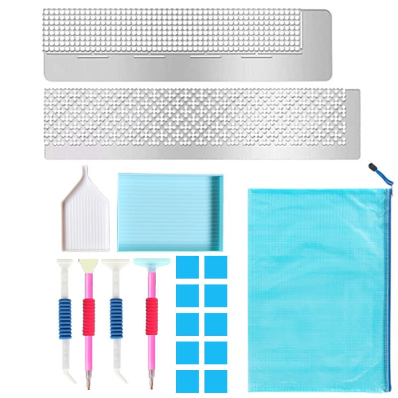 Diamond Painting Ruler Set, New Nano Diamond Dotting Pen Custom, Rhinestone Application Tool Kit with Ruler