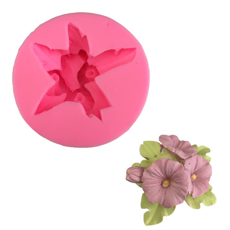 Trumpet stamen cake silicone mold DIY fondant 3D ice cream handmade soap aromatherapy mold cake mold