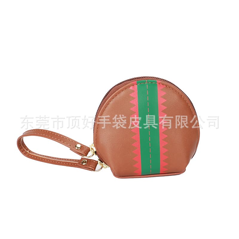 Dongguan Manufacturer Custom PU Coin Purse Creative Shell-Shaped PU Mouth Red Envelope Multifunctional PU Change Storage Bag