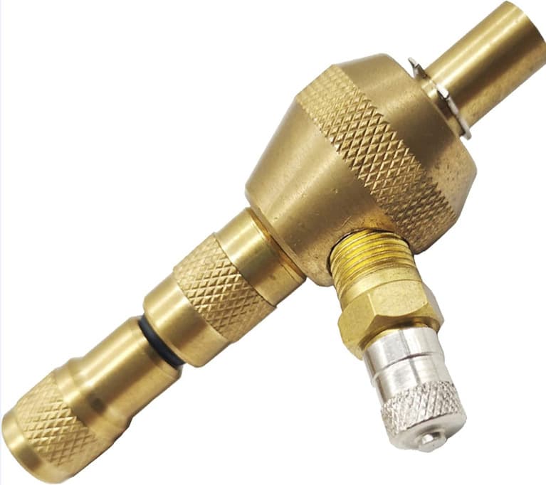 Tire Quick Deflation Chuck Brass Tire Pressure Gauge Accessory