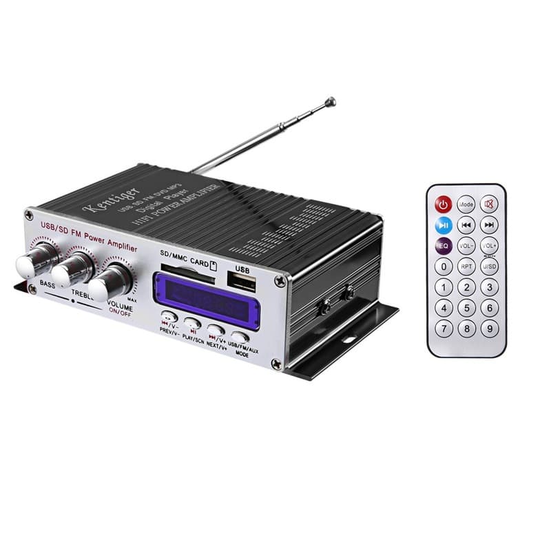 Mini 5.0 Bluetooth amplifier computer MP3 U disk SD card playback radio function 12V car amplifier HY neutral