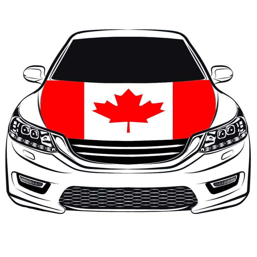 Canada Flag Canada Car Hood Flag 2022 World Cup Canada Hood Flag Car Hood Flag