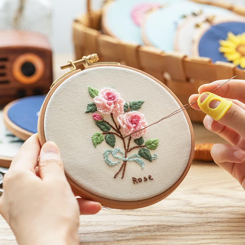 Home Textiles Decorations Embroidered Fabric Products Pillowcases Cushion Covers Table Runners Curtains