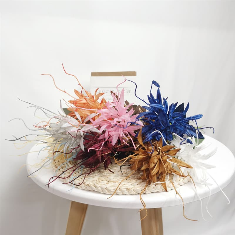 Simulated Small Epiphyllum High-End Floral Material Plastic Spray-Colored Wedding Flower Arrangements Spray-Colored Home Mall Soft Decor Artificial Aisle Markers