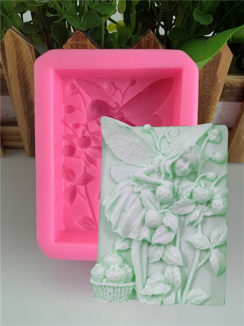 Angel Wings Butterfly Flying Girl Handmade Soap Silicone Mold Candle Mold Drip Wax Gypsum Mold Irregular Shape Baking Tool