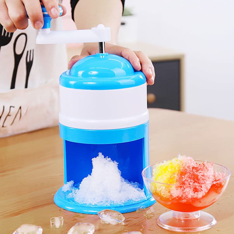 New Manual Hand-cranked Ice Shaver, Hand-operated Ice Crusher, Mini Small Smoothie Maker, Children's Household Ice Grinder