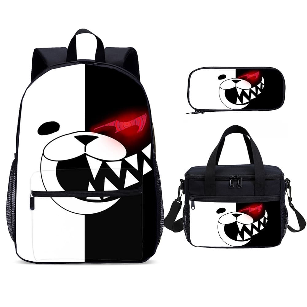 Danganronpa Backpack 3-Piece Set, Middle School and Elementary School Student Schoolbag Set, Training Institution Backpack Customization