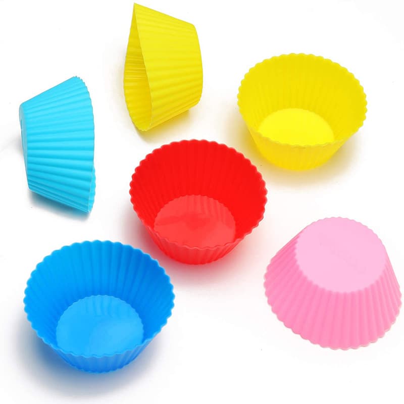 Multi-Color Spot Silicone Muffin Cup Baking Cake Mold Silicone Cake Mold DIY Egg Tart Mold Dessert