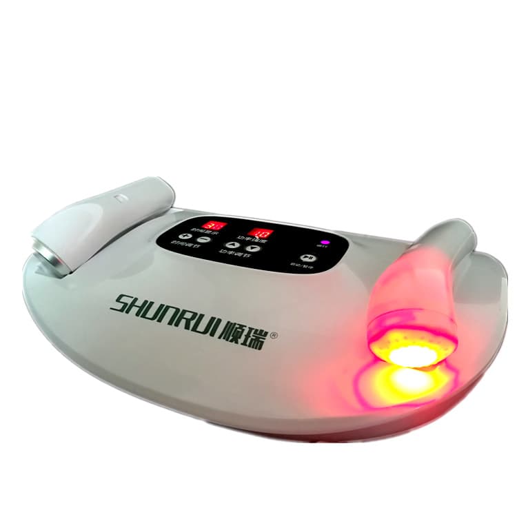 High-frequency vibration heating new electronic eye and facial warm lifting white ion beauty universal electronic massager