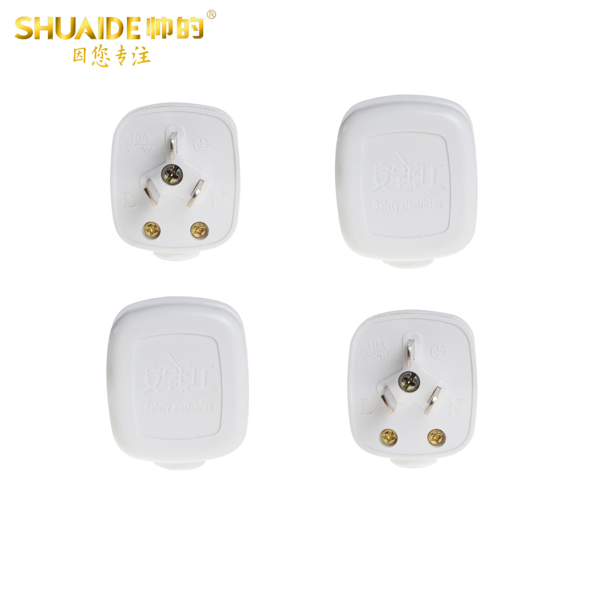 Manufacturer Wholesale, Three-pole Power Plug 10A, Three-pin One-piece Copper, High Power, Flame-retardant Wiring, Air Conditioning Three-hole Socket