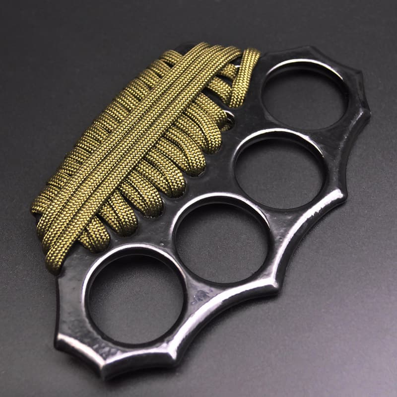 Cross-border summoner finger tiger boxing gloves four-finger martial arts defense bracelet boxing ring life-saving hand buckle four-finger boxing ring
