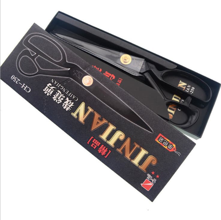 Golden Sword Clothing Scissors, High-Grade Black Steel Tailoring Scissors, 89101112 Inch, Black Scissors