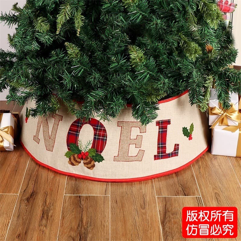 Amazon New Christmas Tree Skirt, Burlap Tree Base Wrap, Christmas Letter Tree Skirt