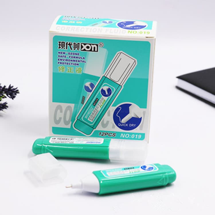 Correction fluid with steel tip and metal nozzle, student supplies, office stationery, smooth correction fluid, wholesale.