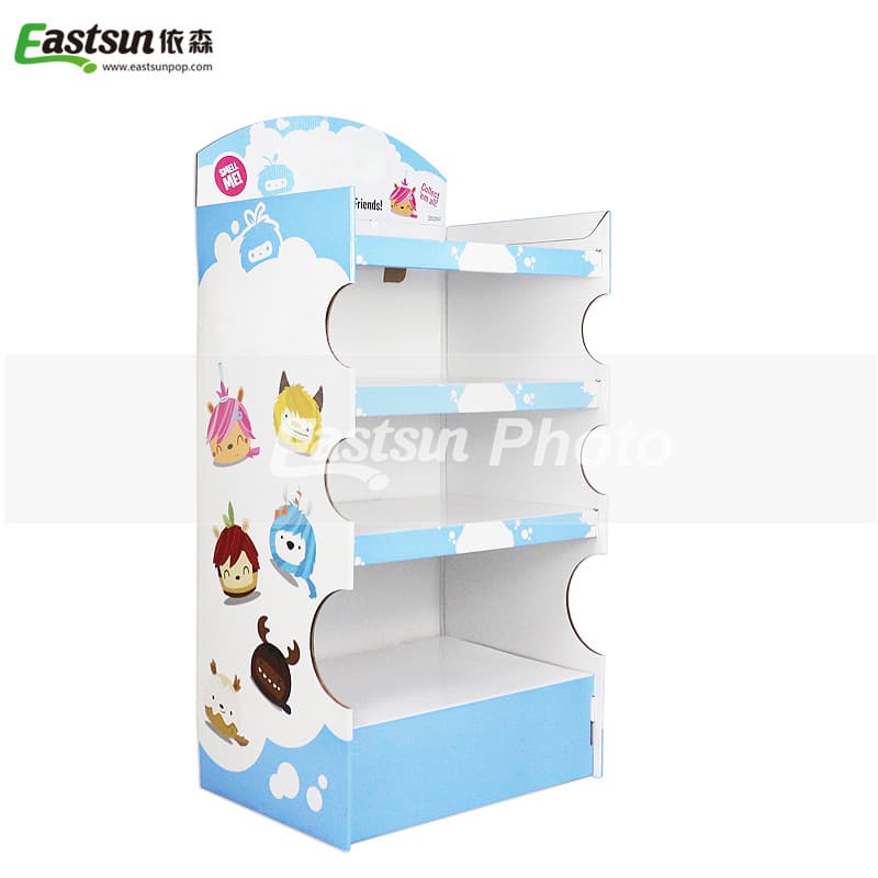 Custom paper display stands, four-layer pet supplies display racks, supermarket displays, creative shapes, supermarket shelves