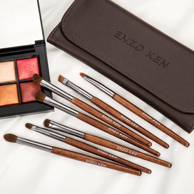 Pony Hair Eyeshadow Brush Set Soft Bristle Eyebrow Eye Brush Portable Animal Hair Makeup Brush Eyeliner Brush Blending Brush