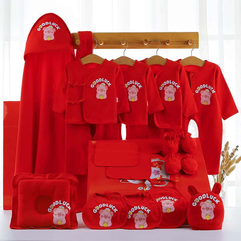 Baby gift box set spring, autumn and summer newborn clothes gifts full month baby newborn supplies pure cotton gift giving