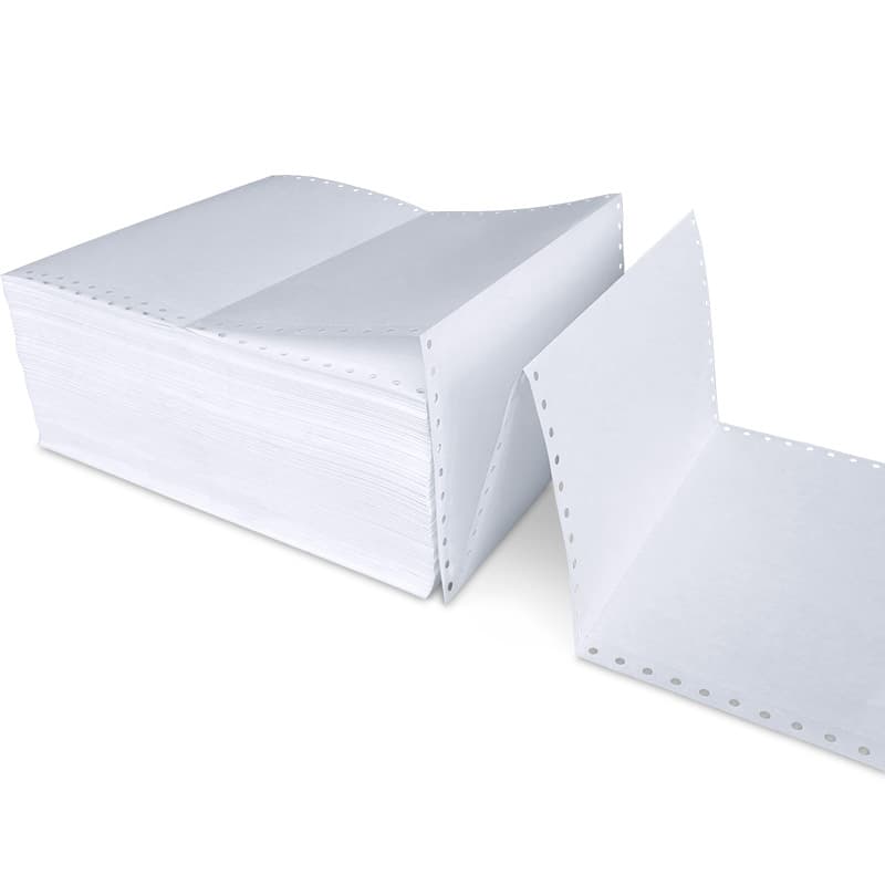 Linglong Pin-hole Continuous 80g Office Accounting Financial Blank Voucher Paper 240x140